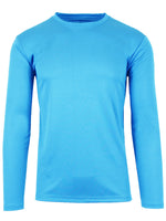 Men's Long Sleeve Moisture-Wicking Crew Neck Tees – Quick Dry, Odor Resistant, Wrinkle-Free Active Shirts