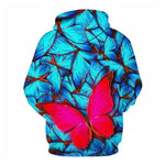3D Graphic Printed Hoodies Butterfly