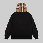 Check Zipper Hoodie