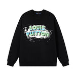 Graffiti Colorful Letter Print Sweatshirt