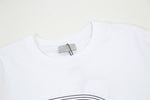 Gradient Ghost Overlay Print T Shirt