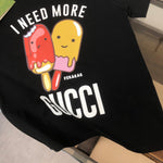Cute Ice Cream Print T Shirt