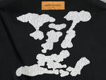 Alphabet Graffiti Splash Ink T shirt-2011