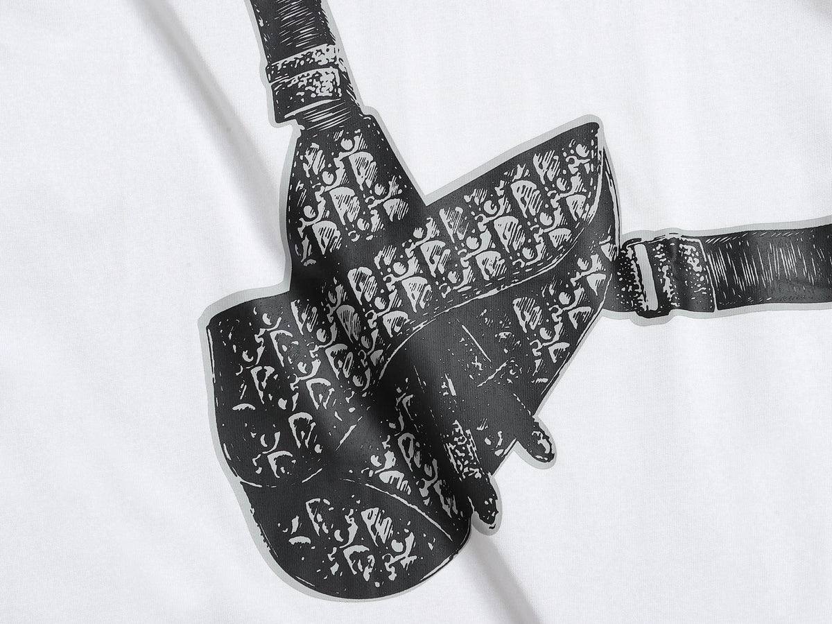 Alphabet Graffiti Splash Ink T shirt-2034