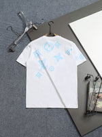 Alphabet Graffiti Splash Ink T shirt-2039