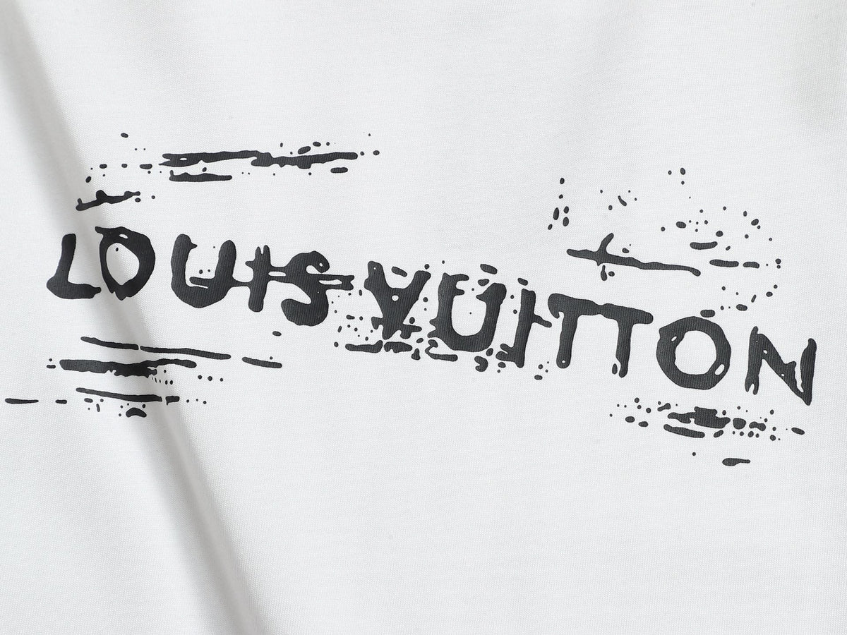 Alphabet Graffiti Splash Ink T shirt-2041