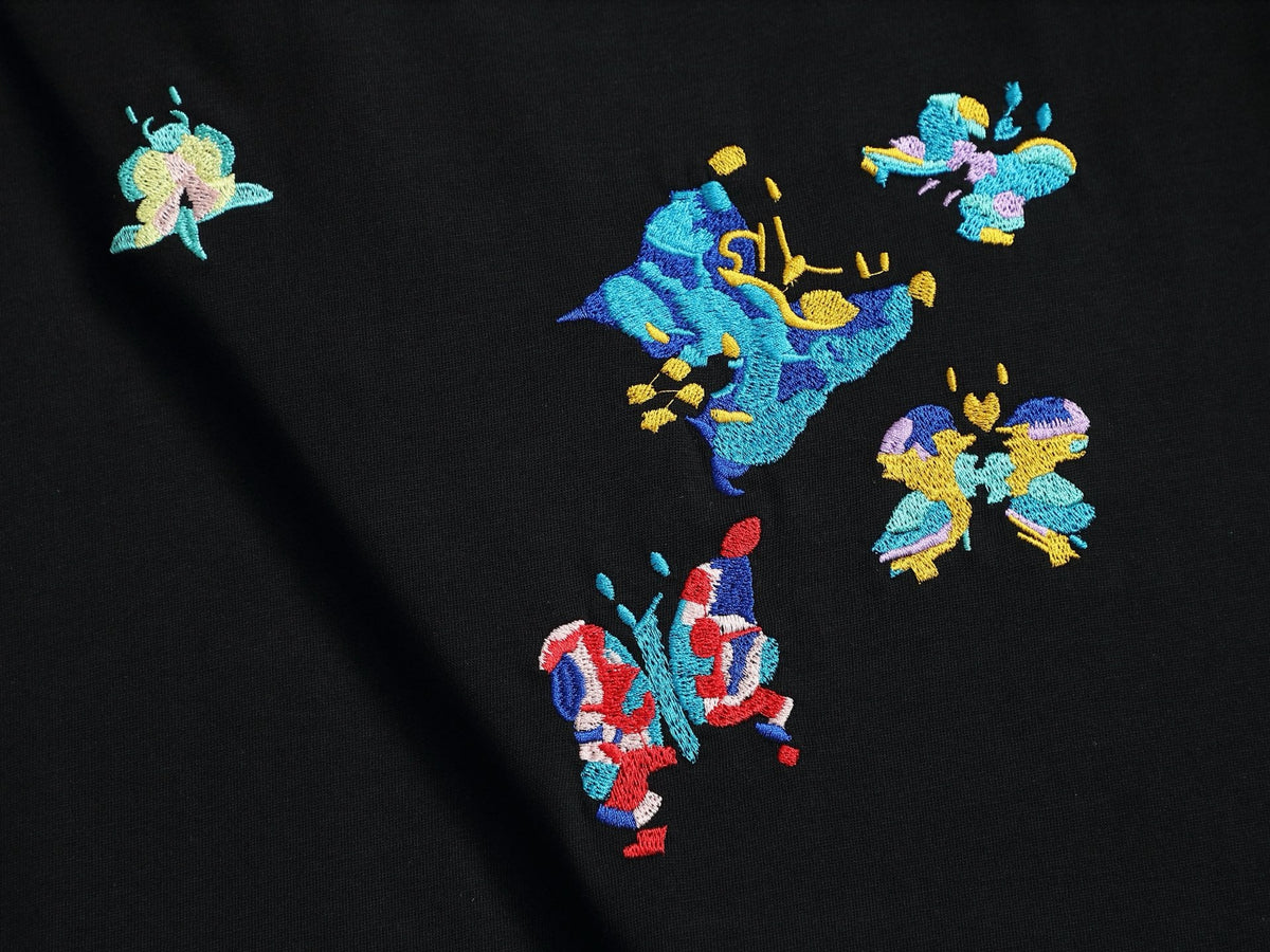 Alphabet Graffiti Splash Ink T shirt-2047