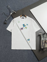 Alphabet Graffiti Splash Ink T shirt-2047