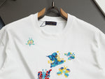 Alphabet Graffiti Splash Ink T shirt-2047