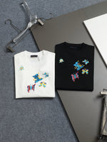 Alphabet Graffiti Splash Ink T shirt-2047
