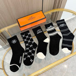 5-Pair Comfort Socks Set (1 BOX)-5