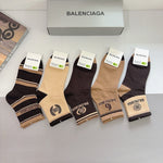 5-Pair Comfort Socks Set (1 BOX)-38