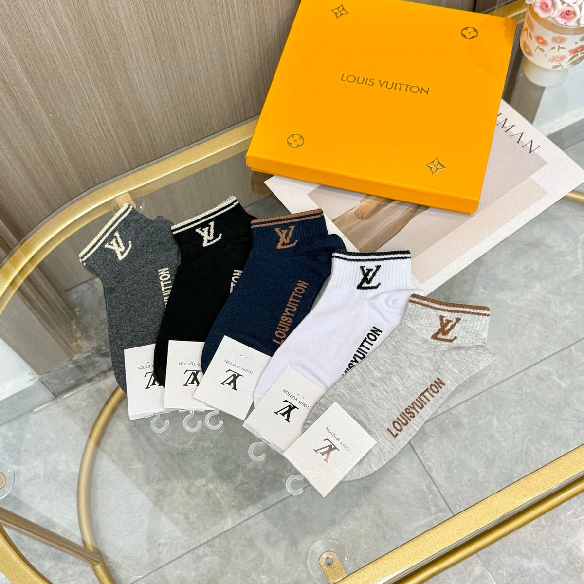 5-Pair Comfort Socks Set (1 BOX)-44
