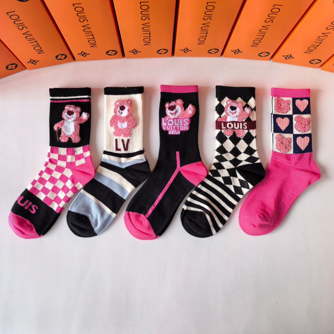 5-Pair Comfort Socks Set (1 BOX)-71