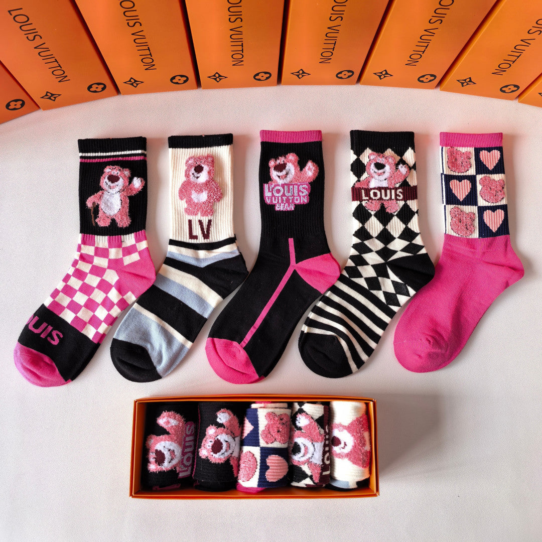 5-Pair Comfort Socks Set (1 BOX)-71