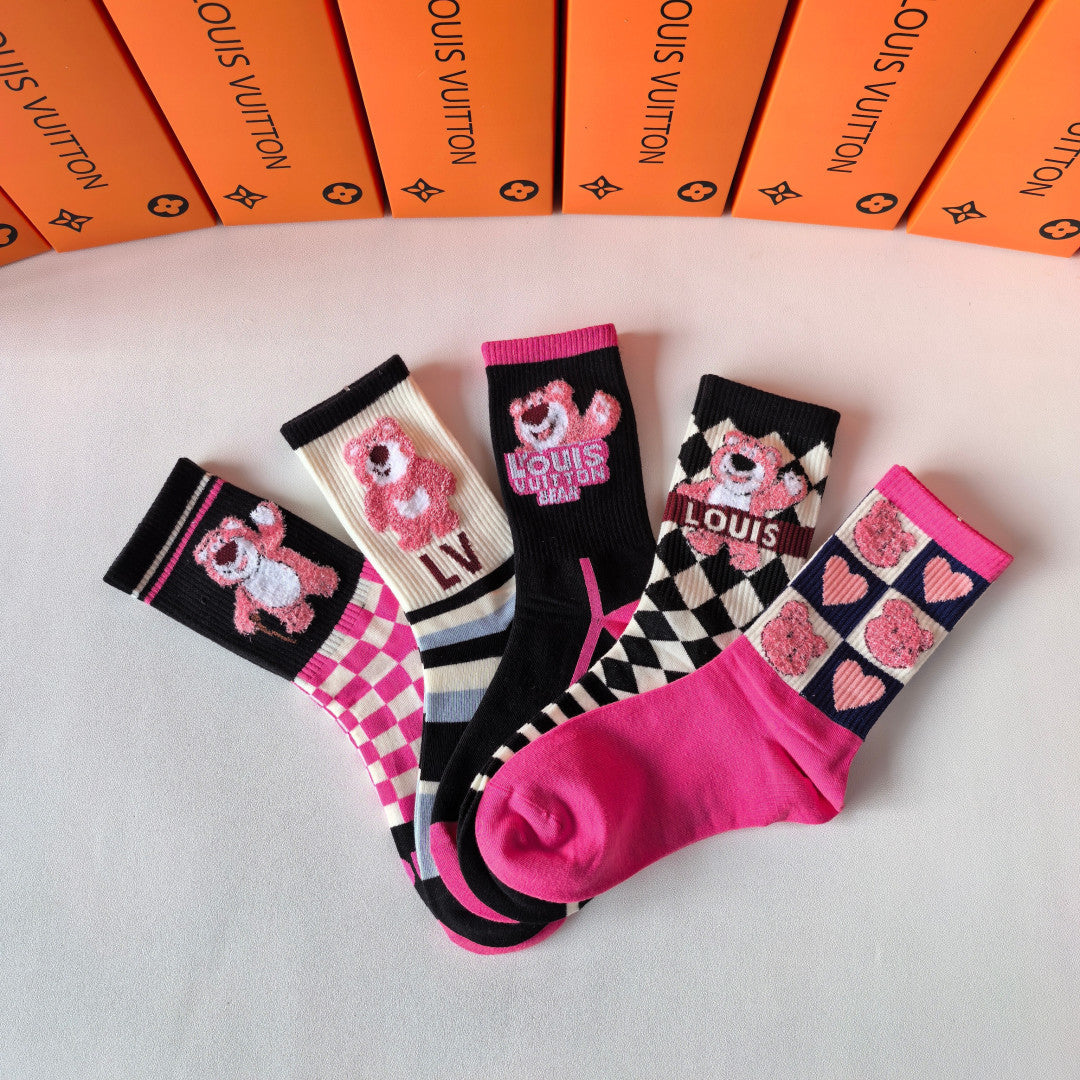 5-Pair Comfort Socks Set (1 BOX)-71