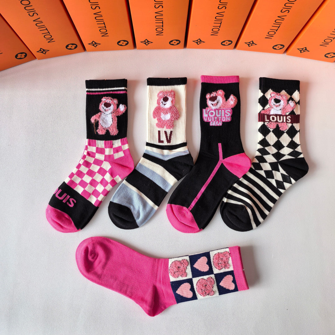 5-Pair Comfort Socks Set (1 BOX)-71