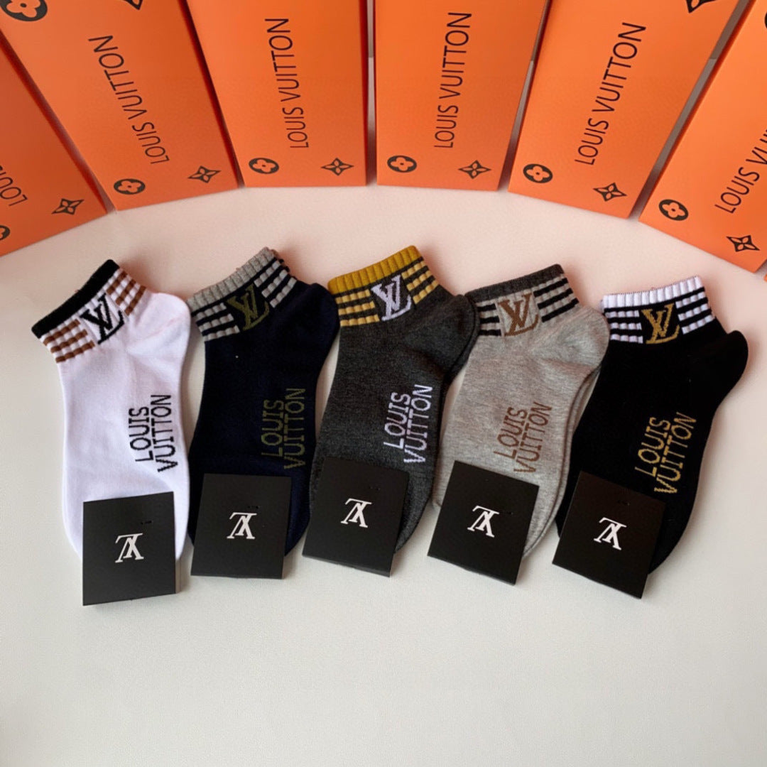 5-Pair Comfort Socks Set (1 BOX)-77