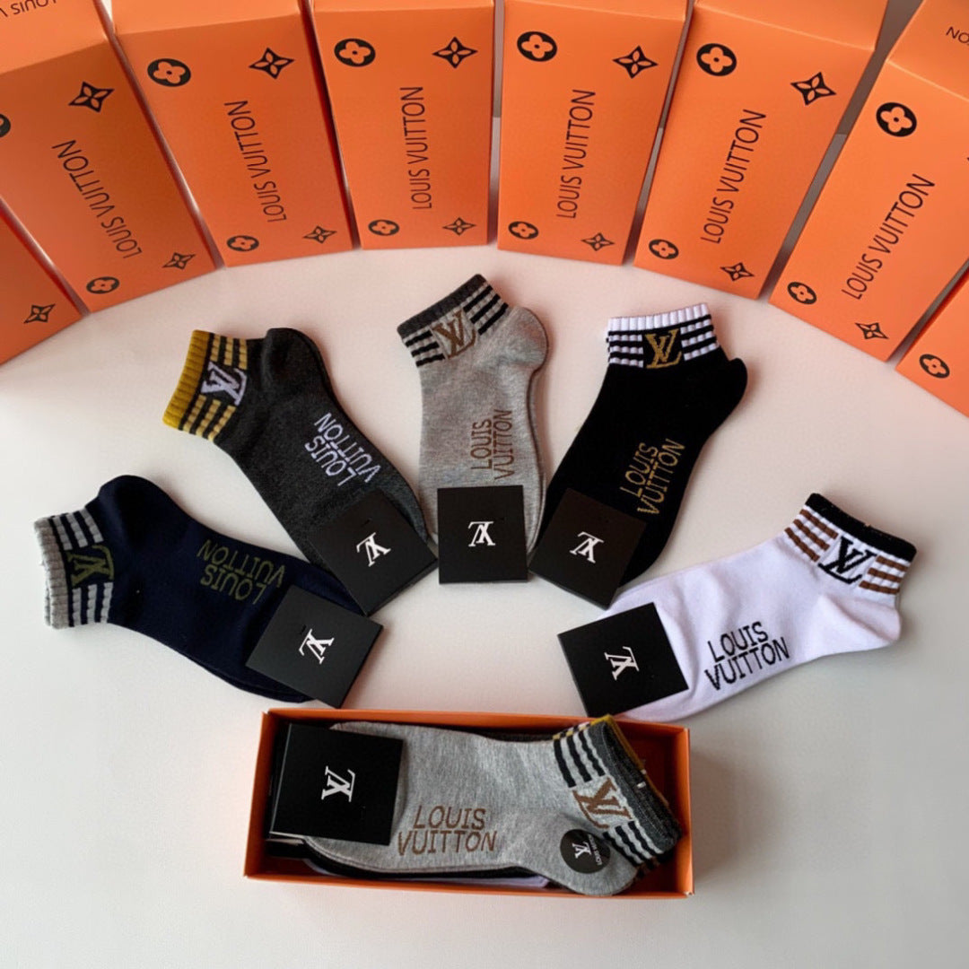 5-Pair Comfort Socks Set (1 BOX)-77