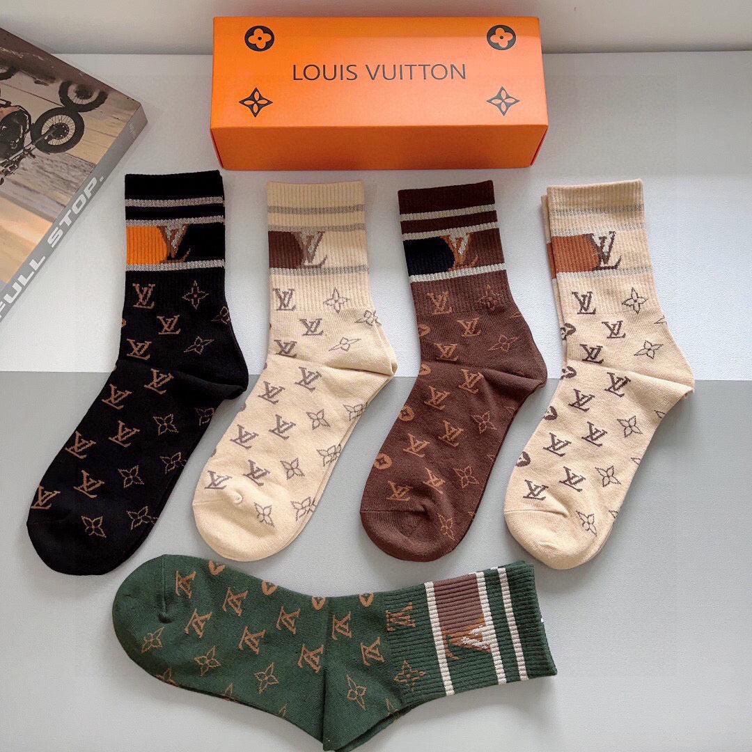 5-Pair Comfort Socks Set (1 BOX)-90