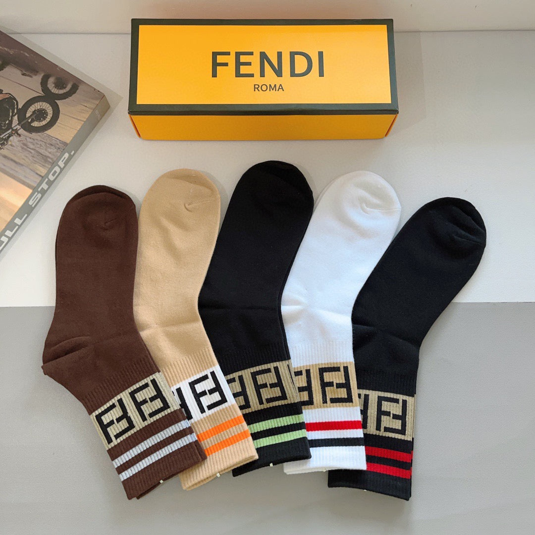 5-Pair Comfort Socks Set (1 BOX)-93