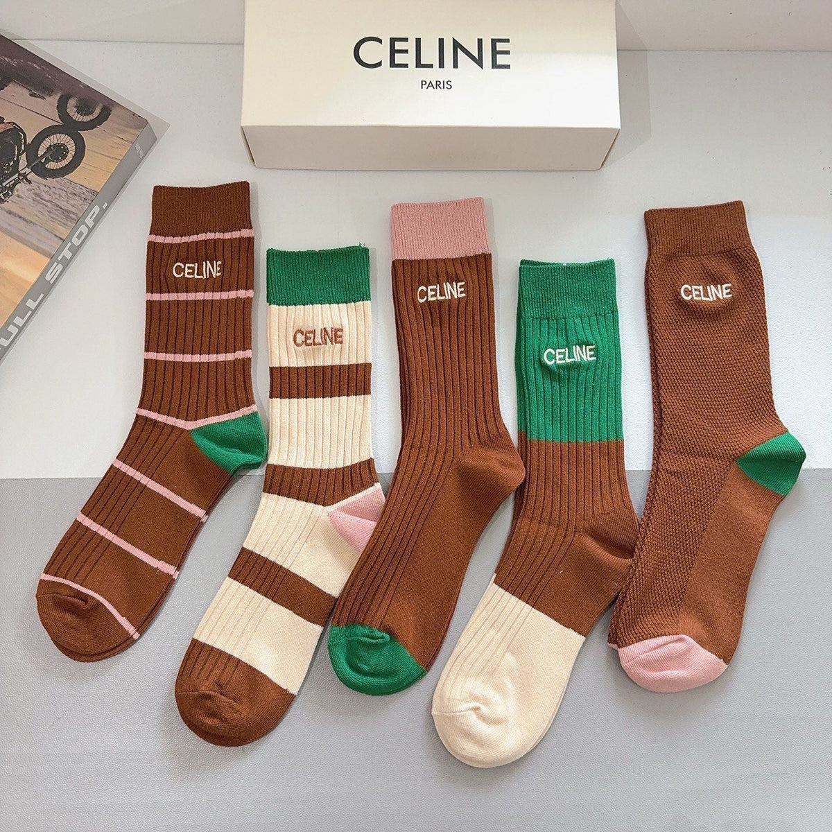 5-Pair Comfort Socks Set (1 BOX)-100