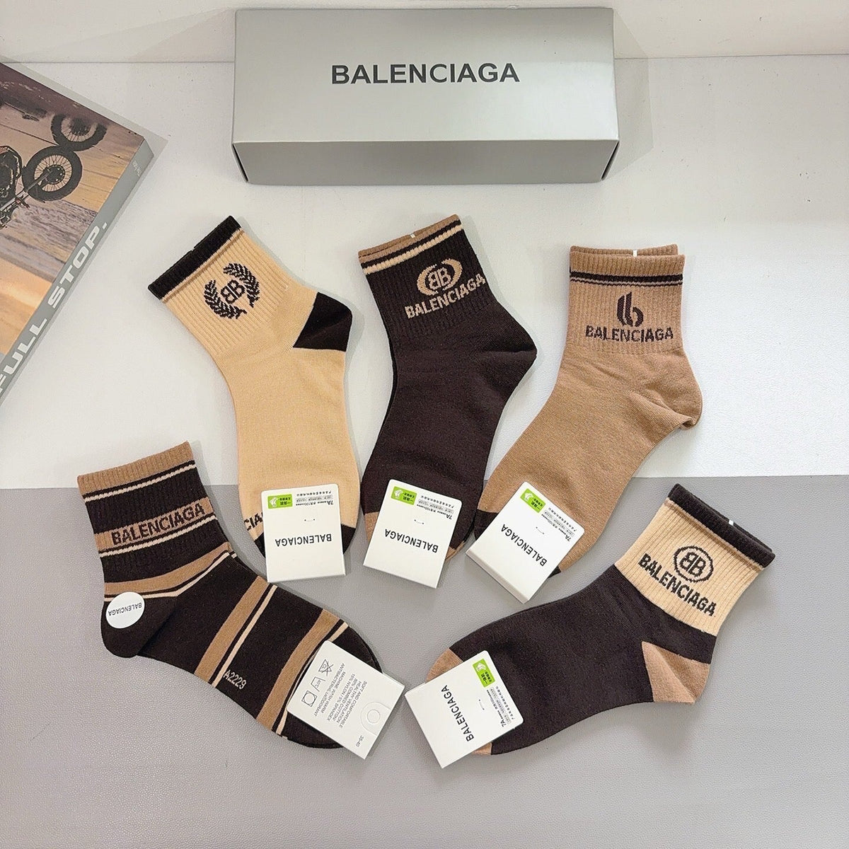 5-Pair Comfort Socks Set (1 BOX)-110