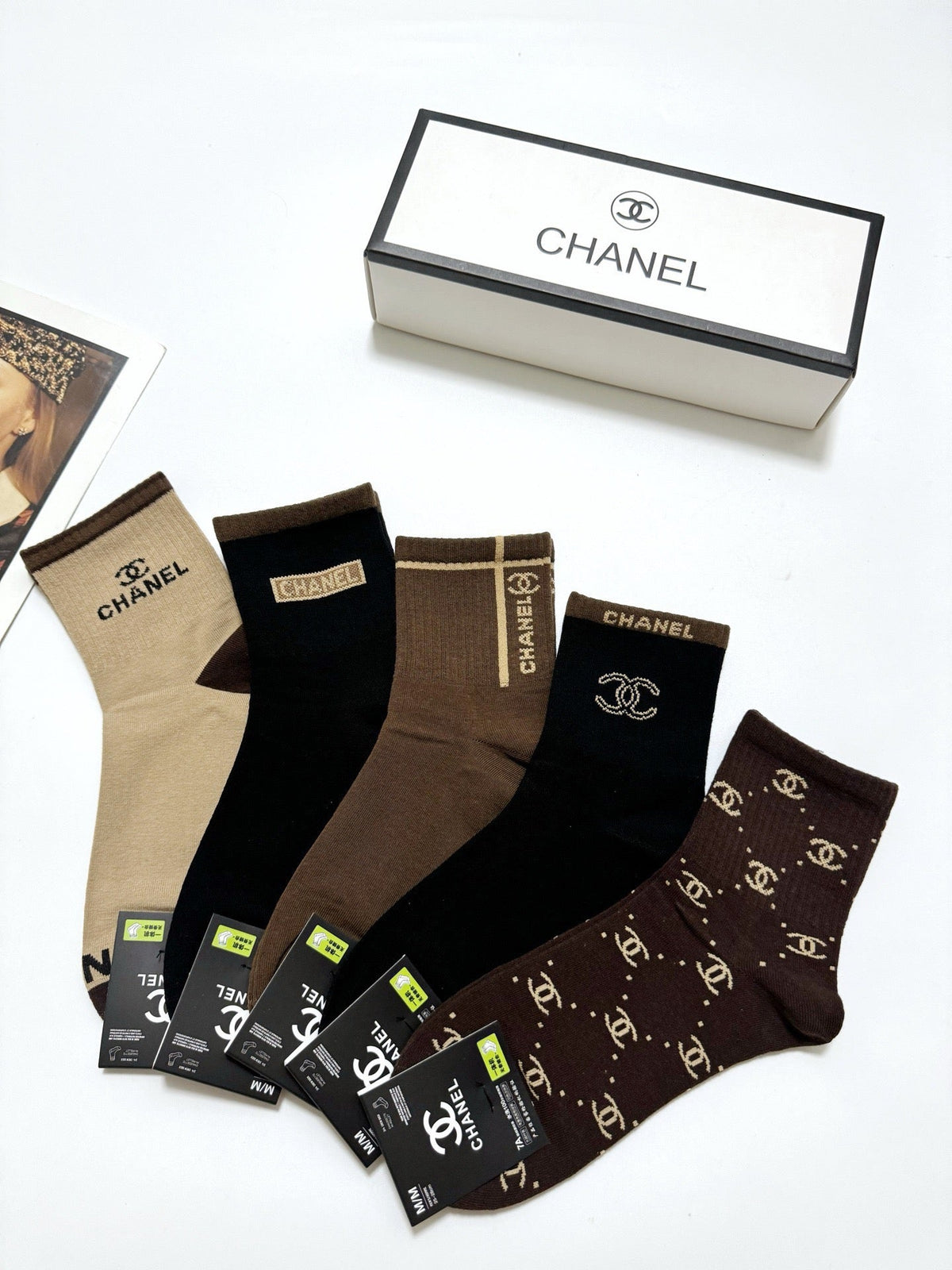 5-Pair Comfort Socks Set (1 BOX)-123