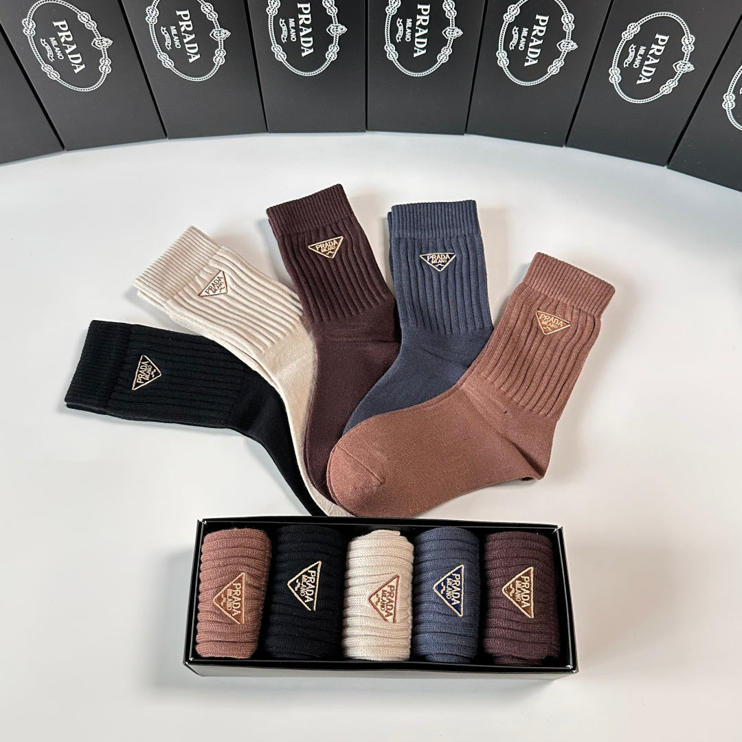 5-Pair Comfort Socks Set (1 BOX)-156