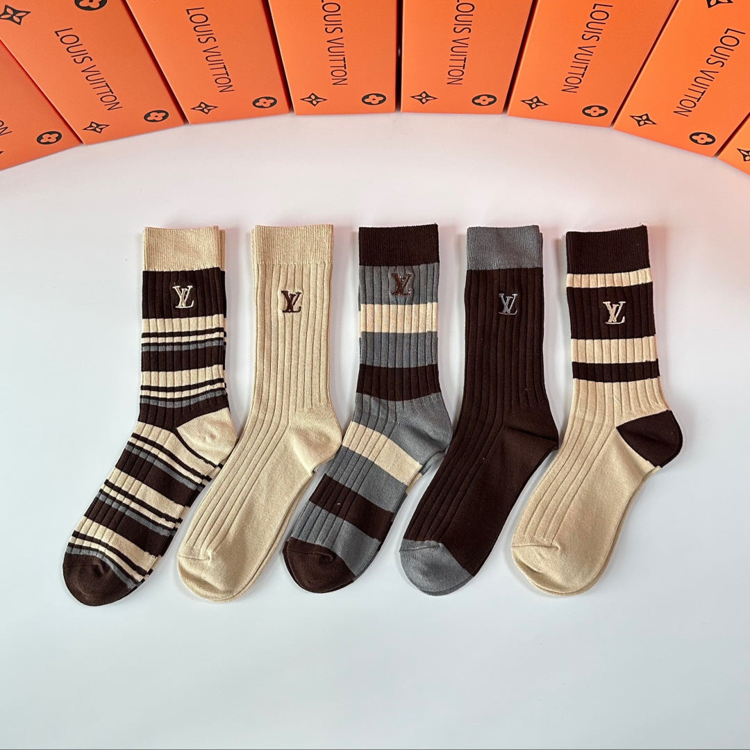 5-Pair Comfort Socks Set (1 BOX)-157