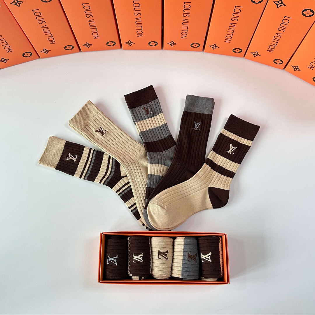 5-Pair Comfort Socks Set (1 BOX)-157