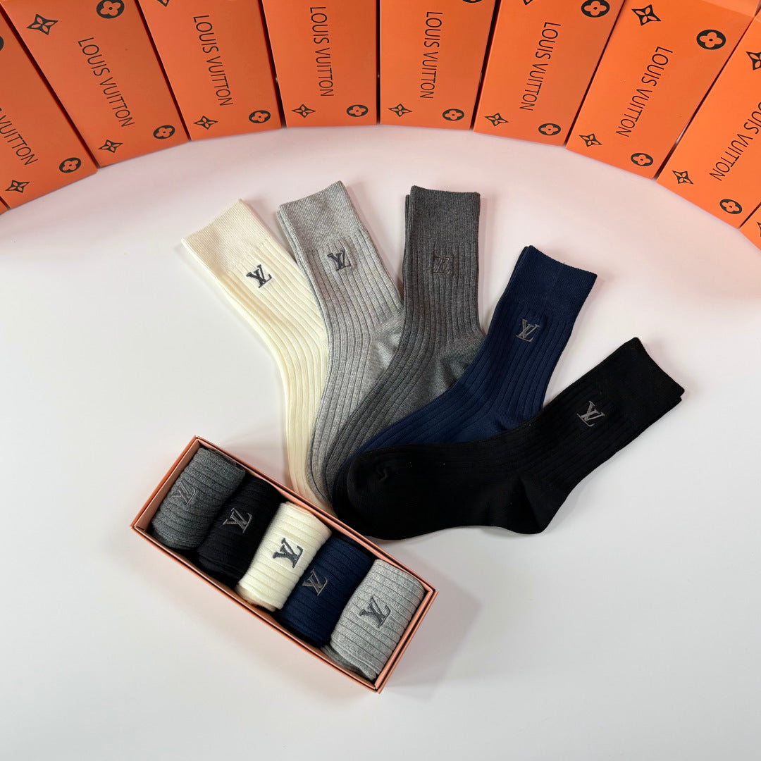 5-Pair Comfort Socks Set (1 BOX)-164