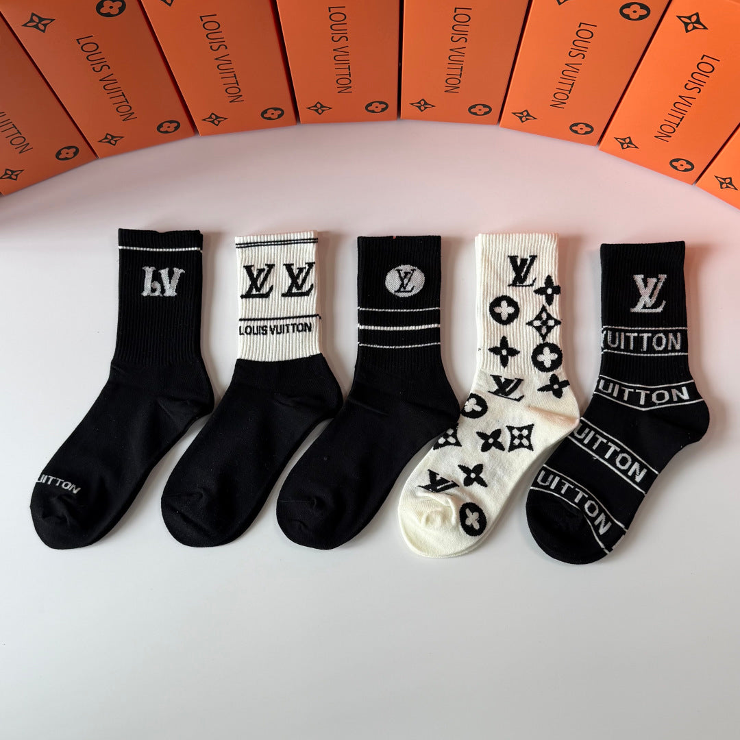 5-Pair Comfort Socks Set (1 BOX)-189