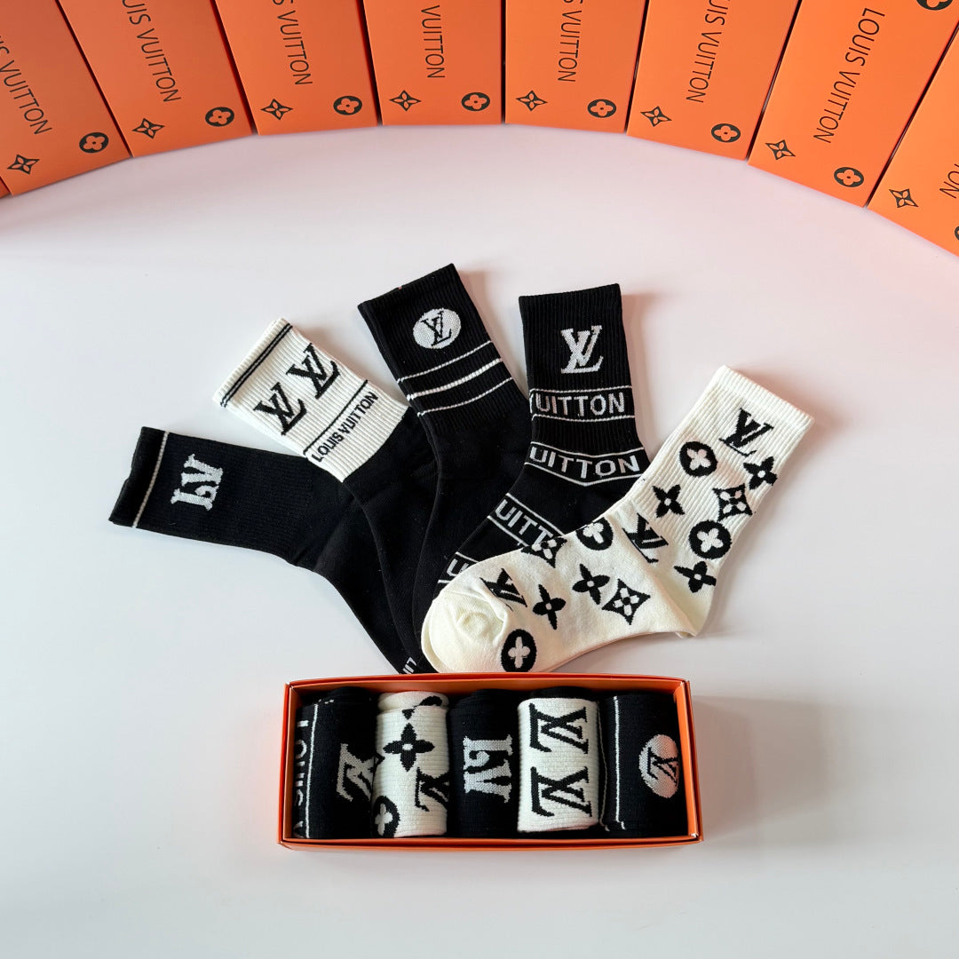 5-Pair Comfort Socks Set (1 BOX)-189
