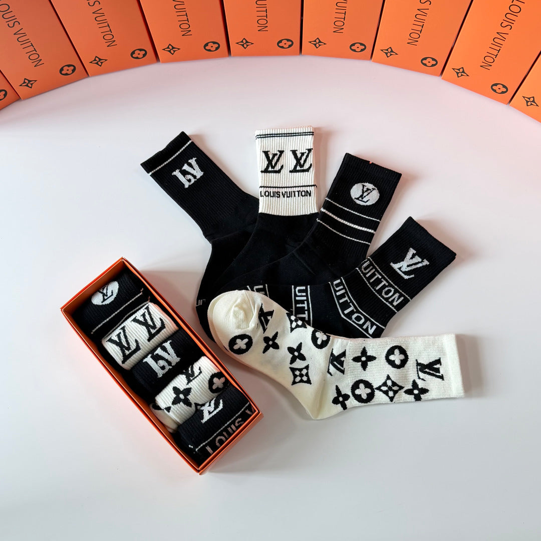 5-Pair Comfort Socks Set (1 BOX)-189