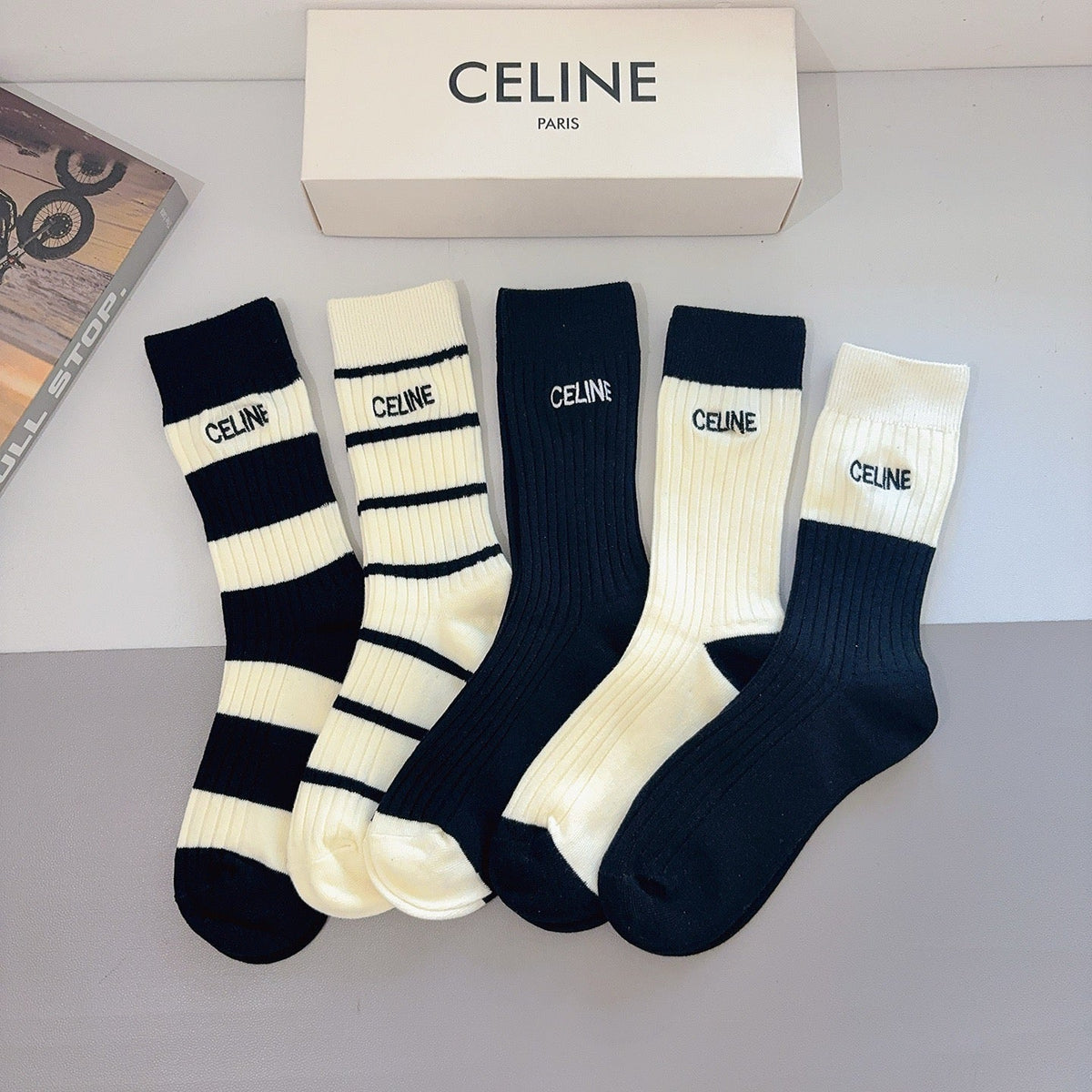 5-Pair Comfort Socks Set (1 BOX)-196