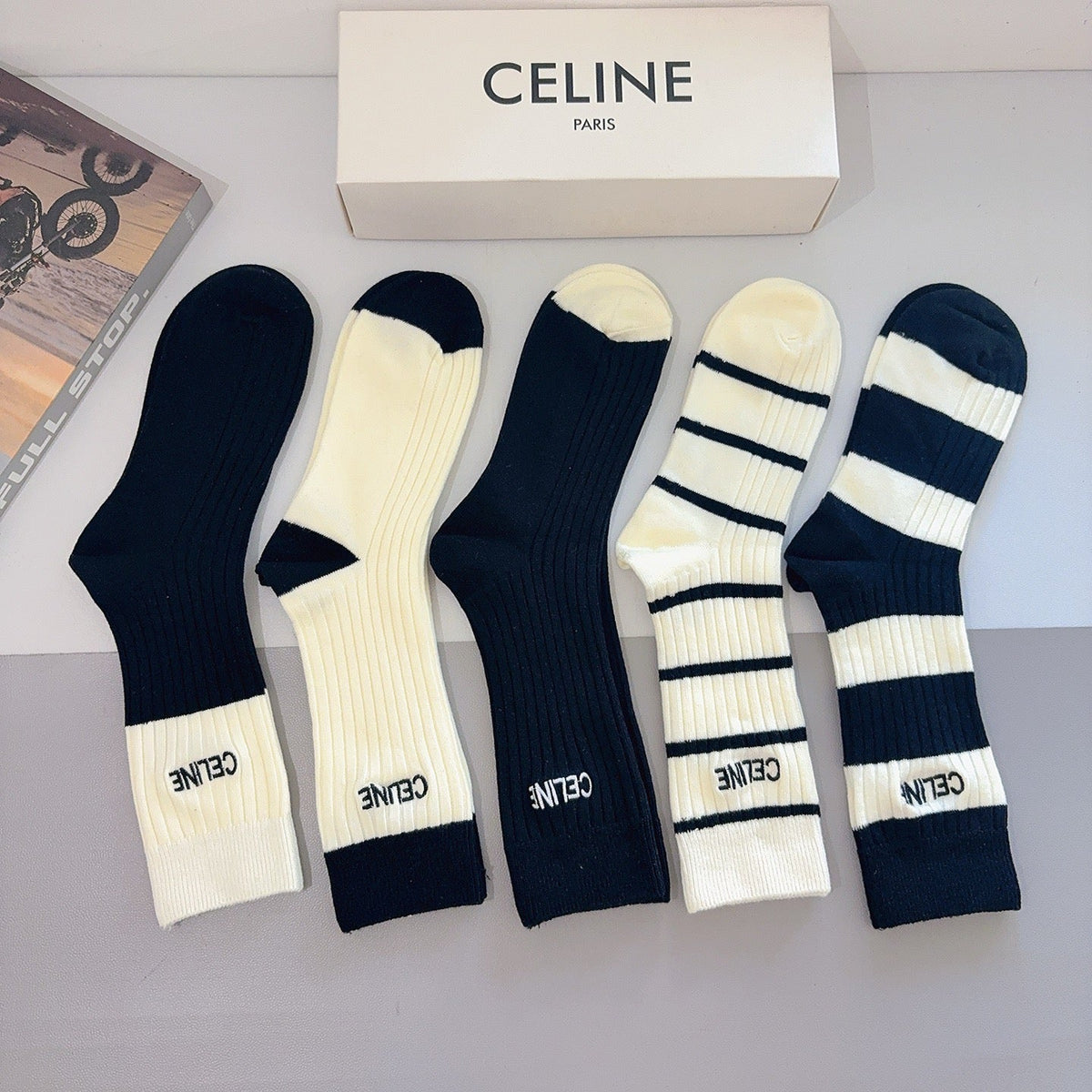 5-Pair Comfort Socks Set (1 BOX)-196