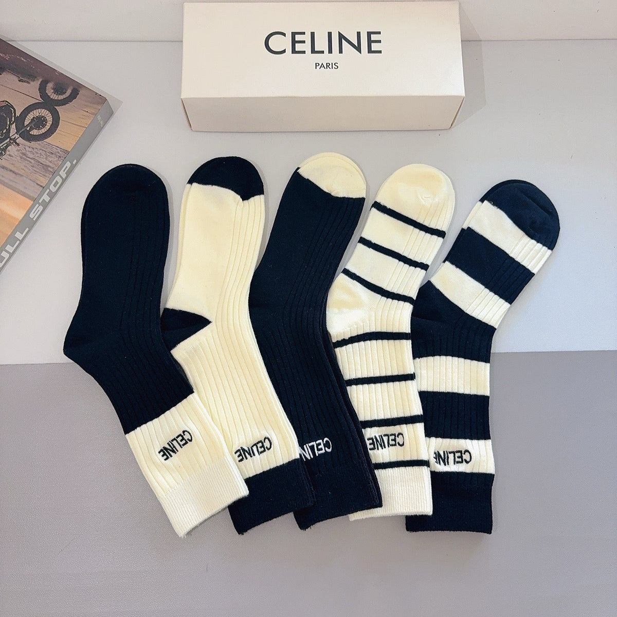 5-Pair Comfort Socks Set (1 BOX)-196