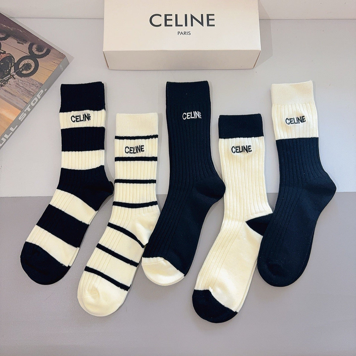 5-Pair Comfort Socks Set (1 BOX)-196
