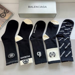 5-Pair Comfort Socks Set (1 BOX)-197