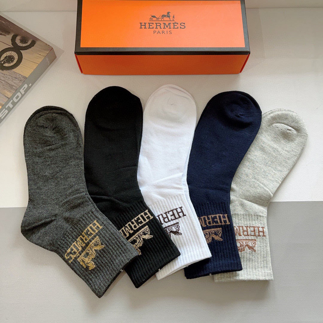 5-Pair Comfort Socks Set (1 BOX)-199