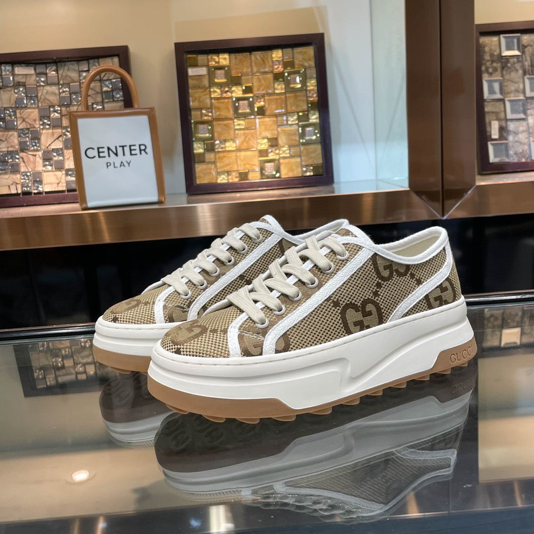 Classic retro preppy board shoes-002