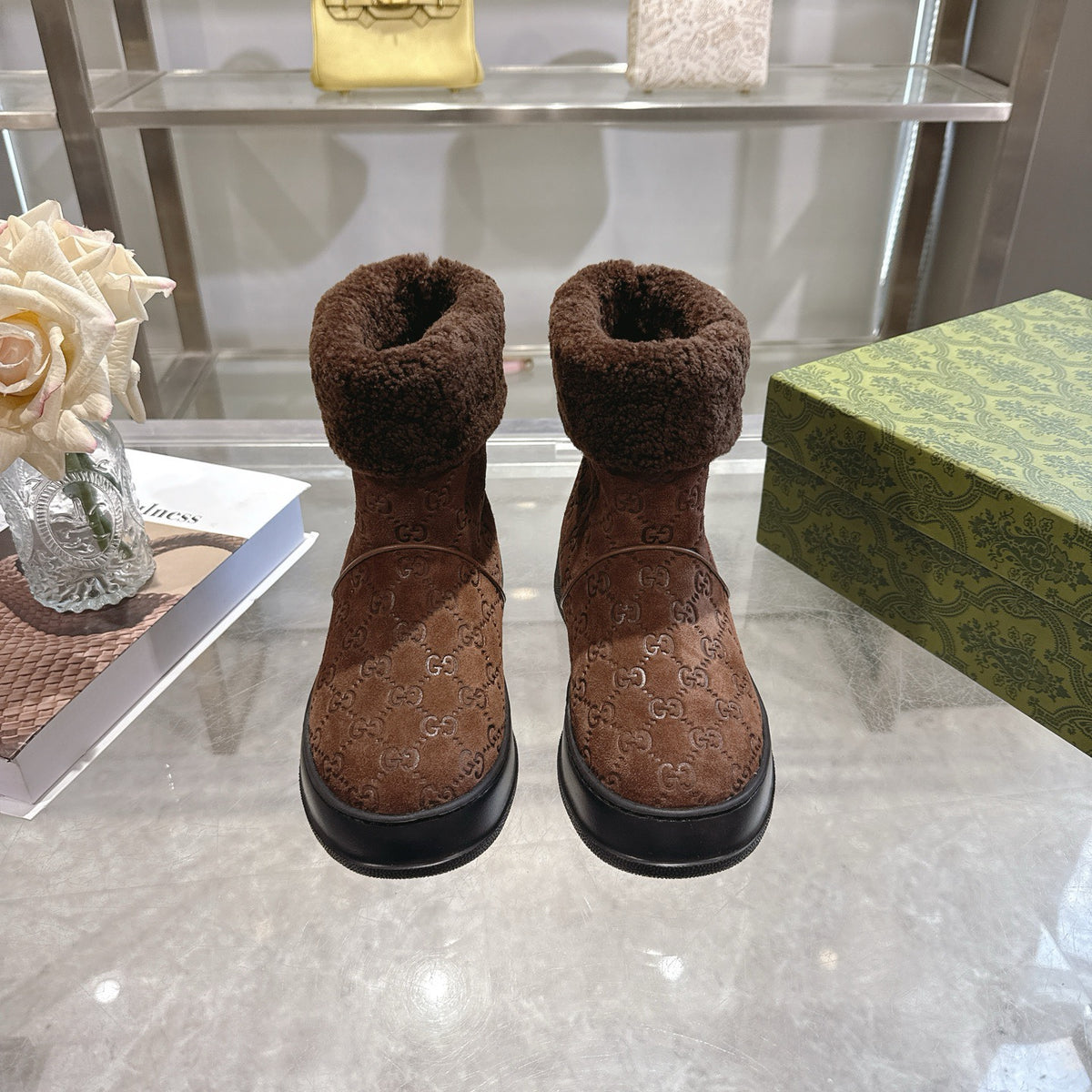 Classic retro preppy board shoes-1002