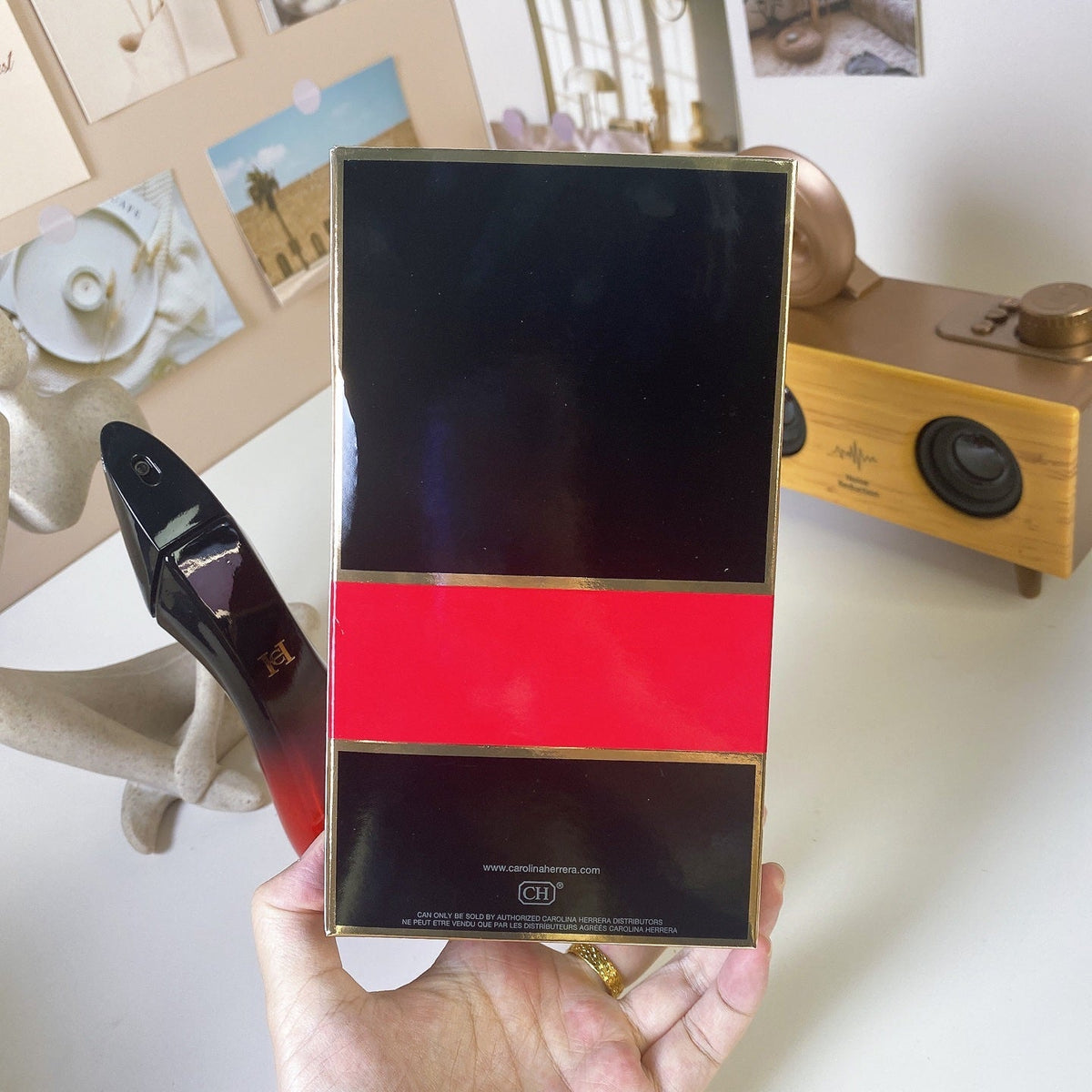 Red high heels/very good girl alloy heel ladies perfume 80ml