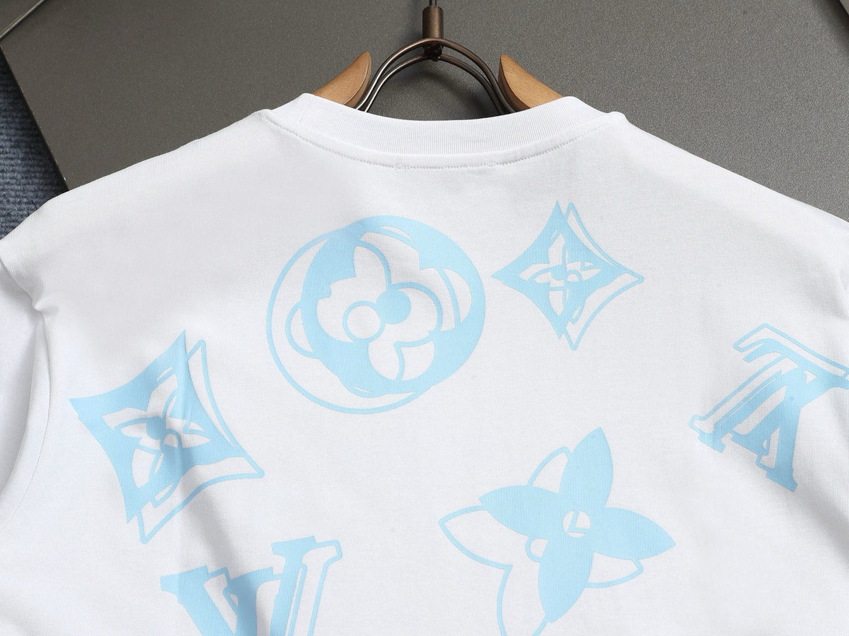 Alphabet Graffiti Splash Ink T shirt-2039