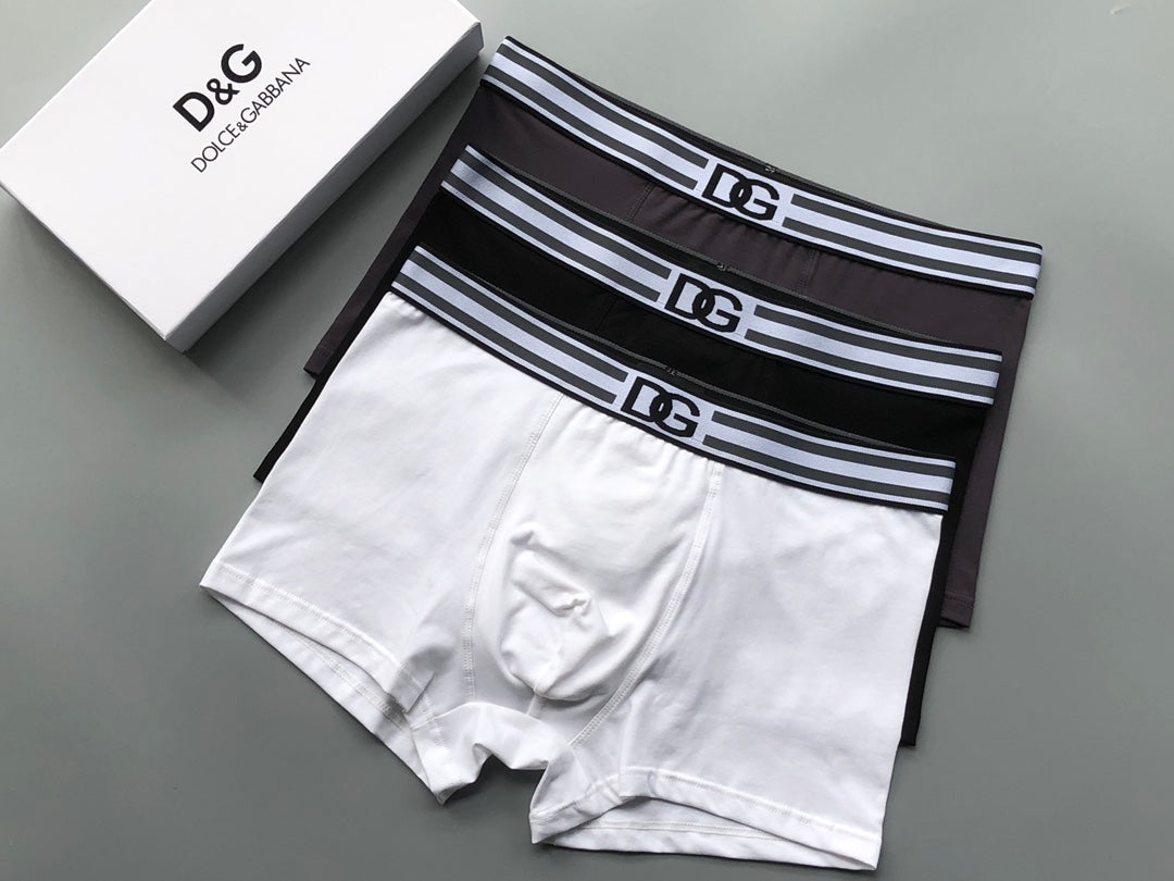 Men's Premium Cotton Boxer Briefs (3-Pack)-6