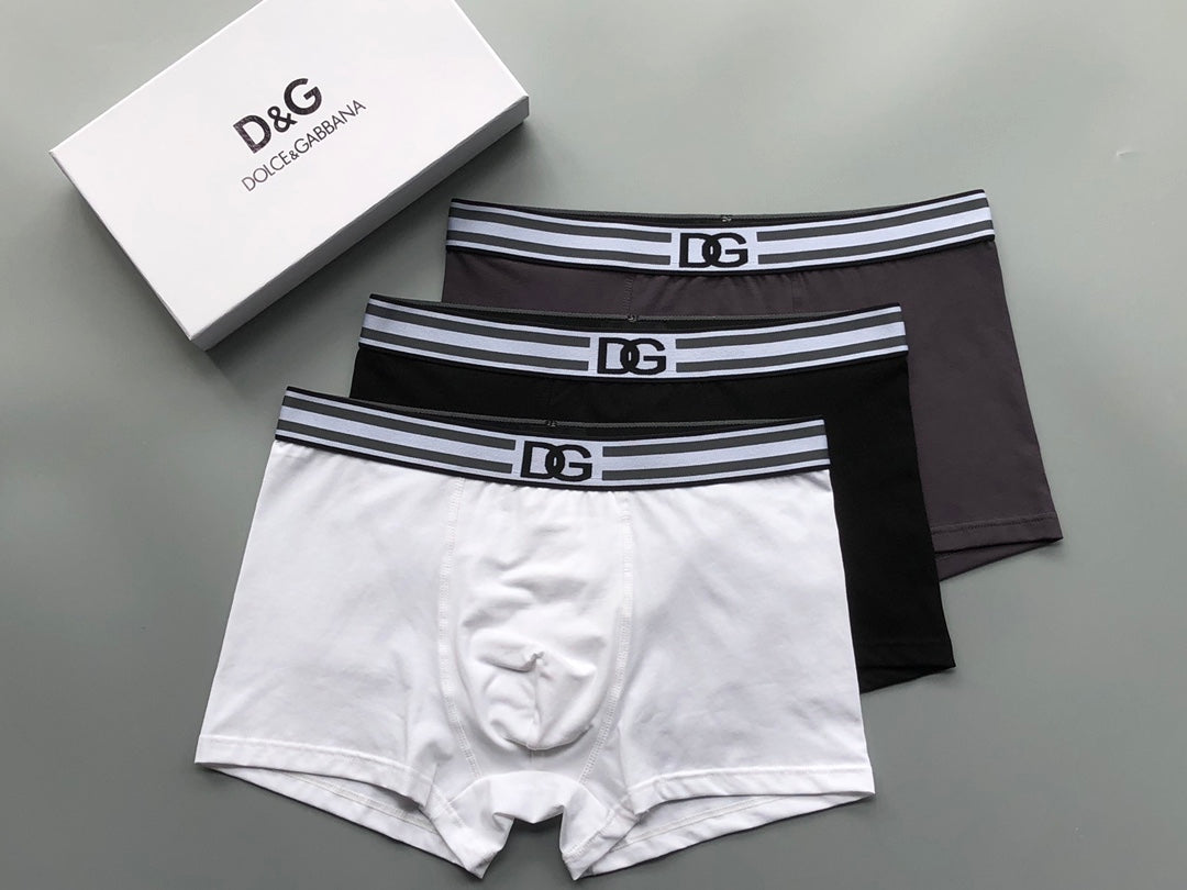 Men's Premium Cotton Boxer Briefs (3-Pack)-6