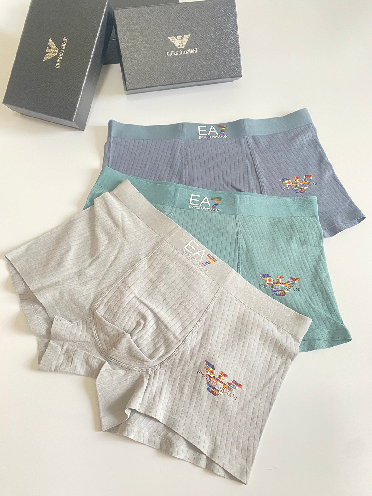 Men's Premium Cotton Boxer Briefs (3-Pack)-12