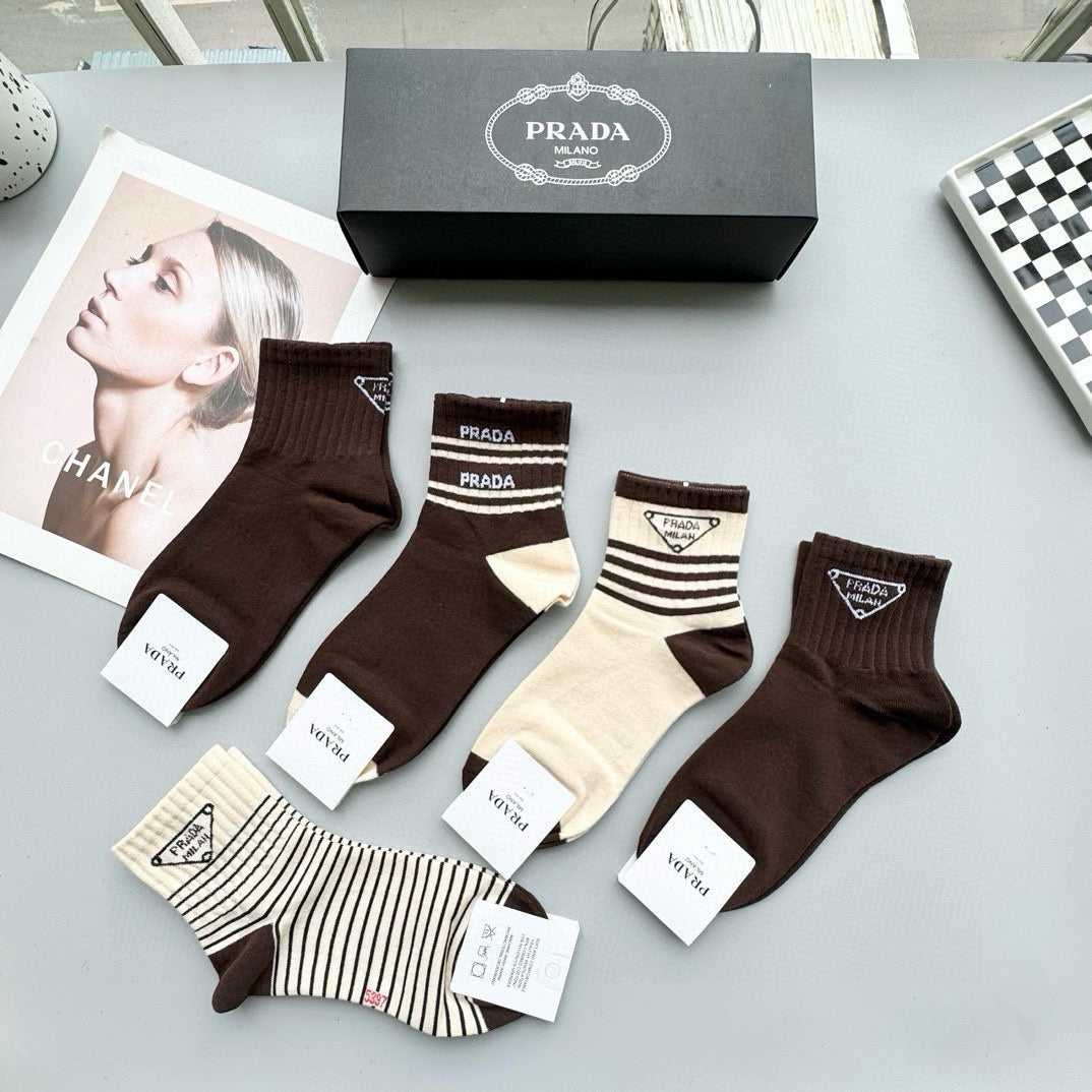 5-Pair Comfort Socks Set (1 BOX)-5