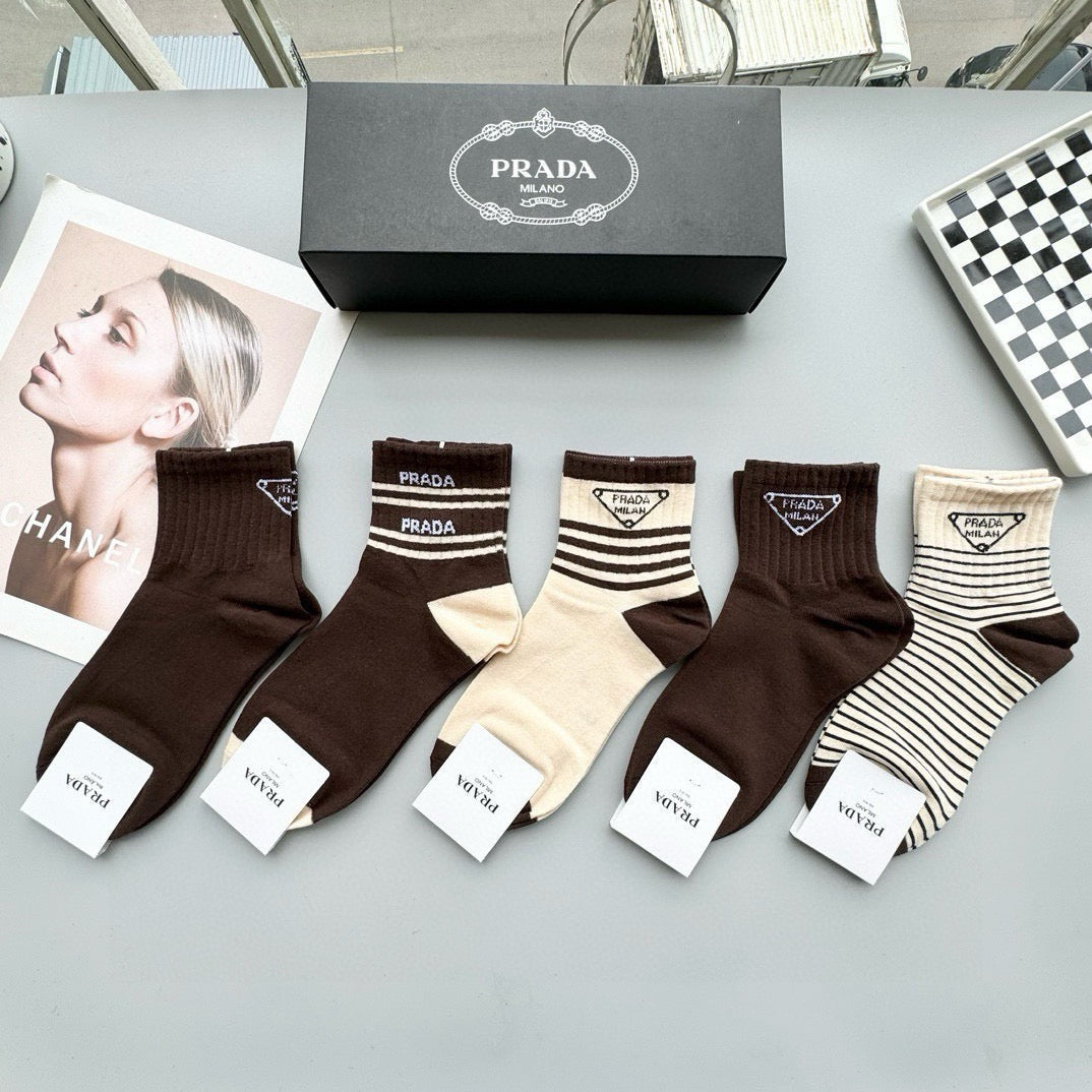 5-Pair Comfort Socks Set (1 BOX)-5